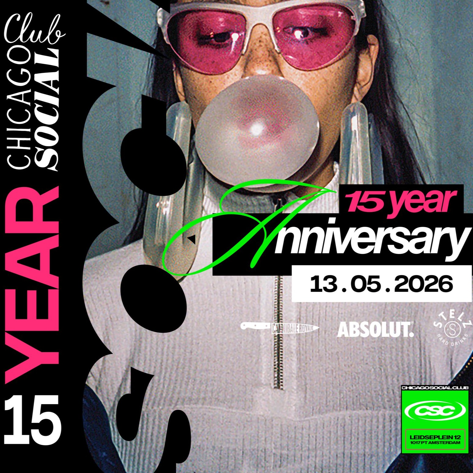 15 YEAR ANNIVERSARY (FREE TILL 00:00) at Chicago Social Club, Wed 13 May