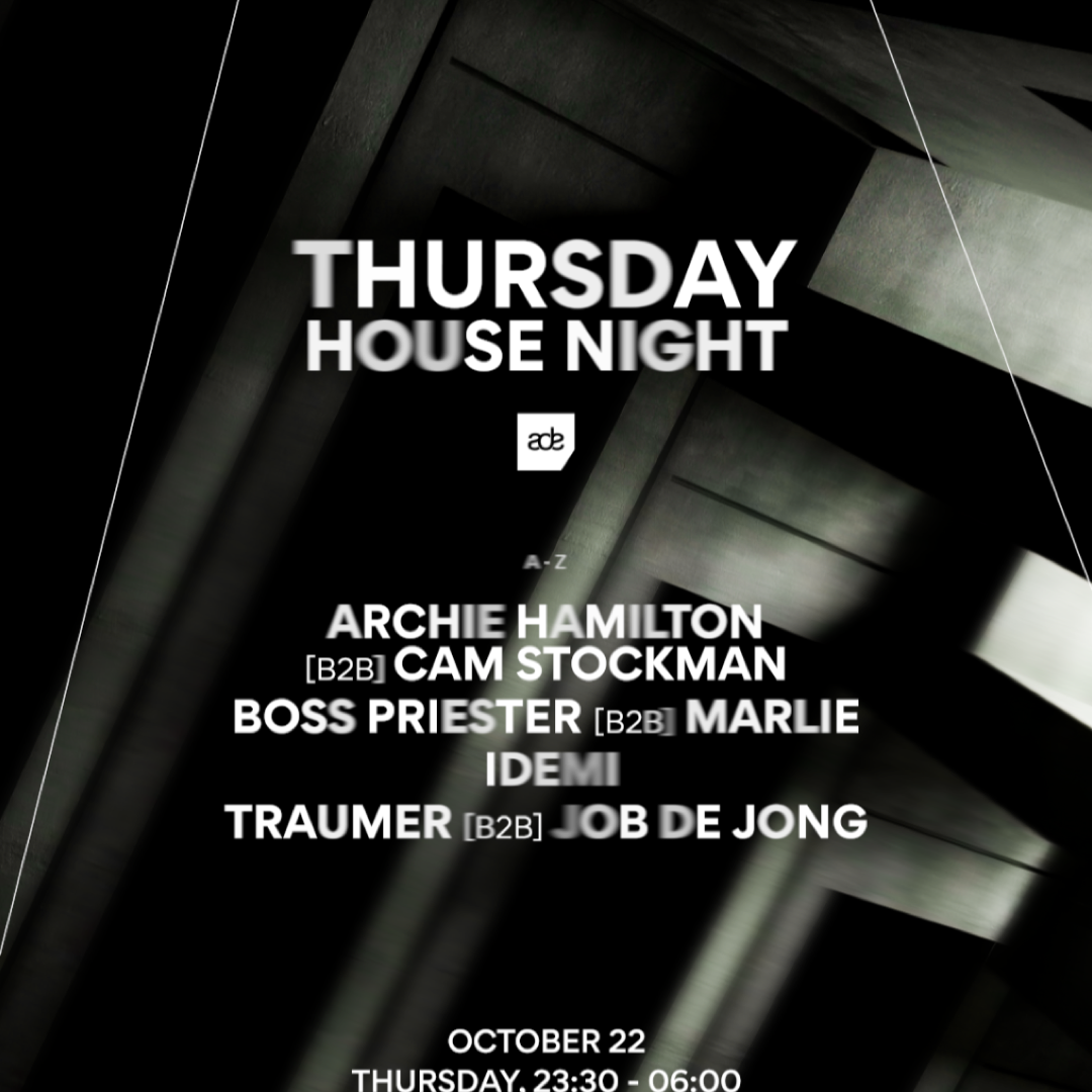 AUDIO OBSCURA ADE W/ TRAUMER B2B JOB DE JONG, ARCHIE HAMILTON B2B CAM STOCKMAN, IDEMI AND MORE at G-Star RAWFACTORY, Thu 22 Oct
