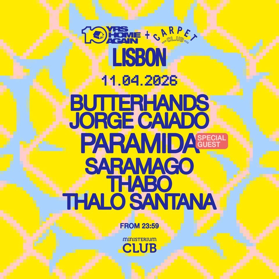 CARPET CLUB INVITES 10 YRS HOME AGAIN w/ PARAMIDA at Ministerium Club, Sat 11 Apr