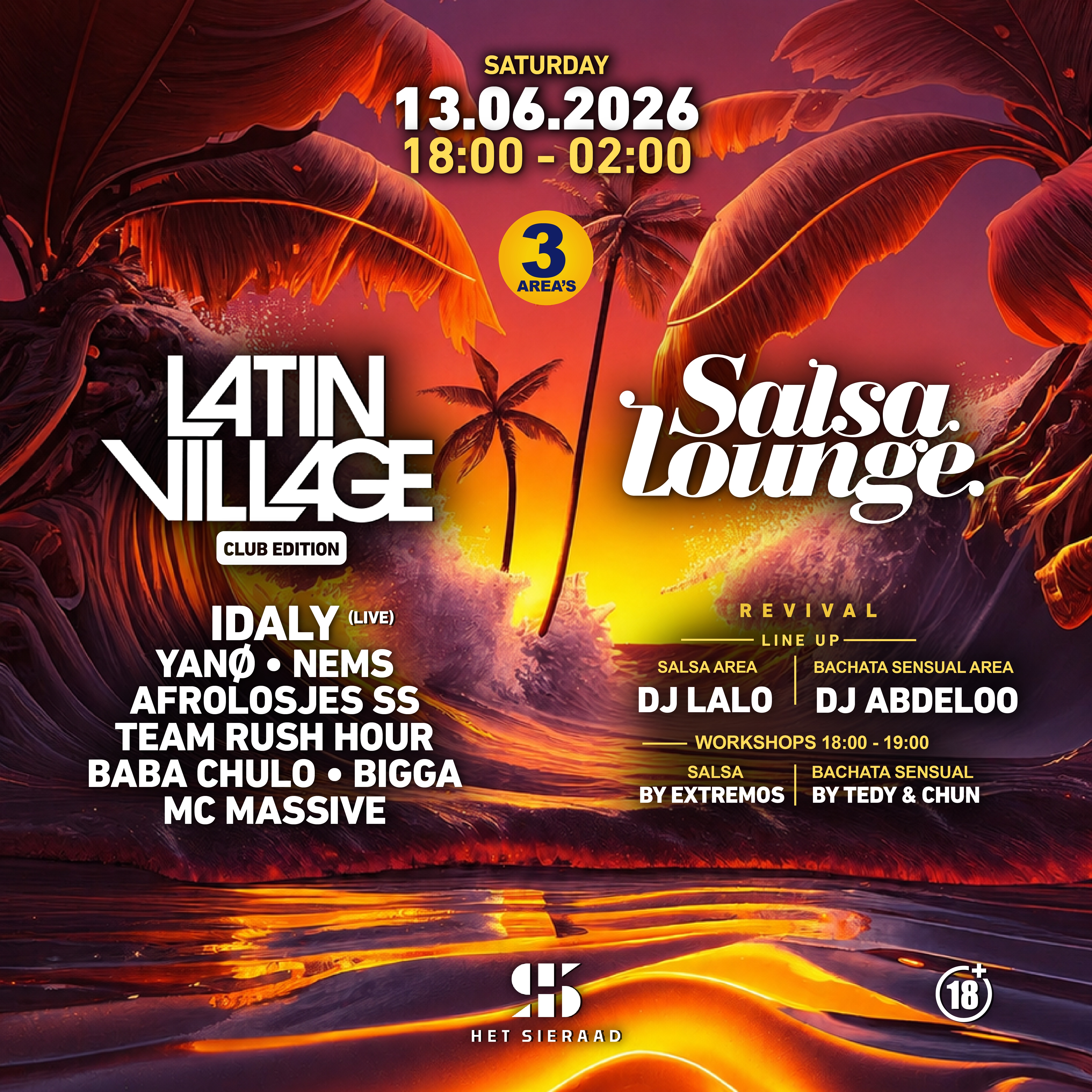 LATIN VILLAGE at Het Sieraad, Sat 13 Jun
