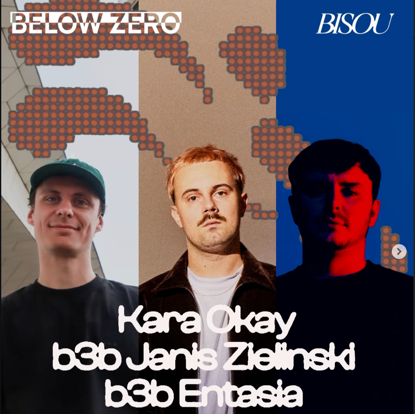 BELOW ZERO X BISOU at IJLand, Sat 13 Jun