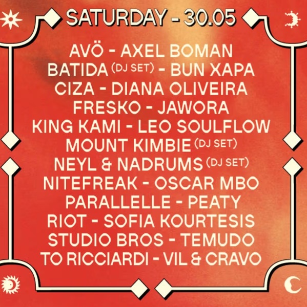 MOGA FESTIVAL SATURDAY  at TBA, Sat 30 May
