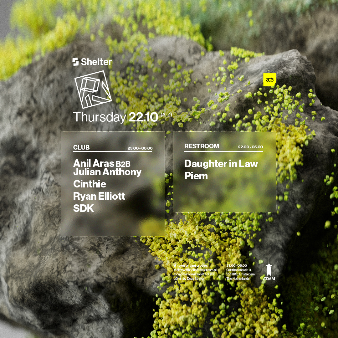 PIV | SHELTER | ADE at Shelter, Thu 22 Oct