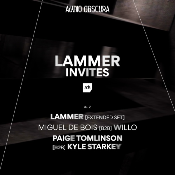AUDIO OBSCURA ADE X LAMMER INVITES at G-Star RAWFACTORY, Sat 24 Oct