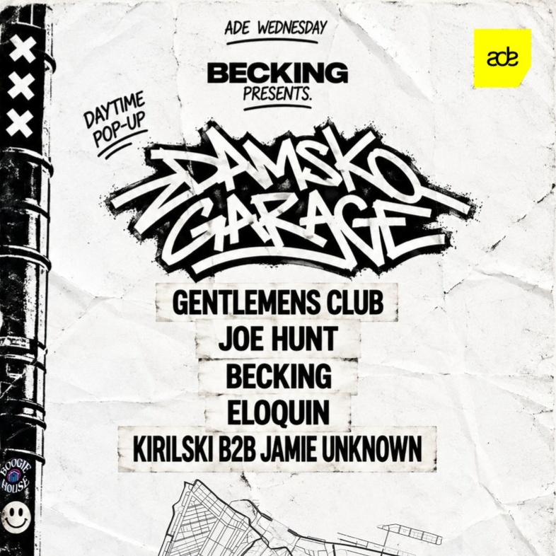 DAMSKO GARAGE W/ JOE HUNT & GENTLEMENS CLUB | ADE at Heineken Hoek, Wed 21 Oct
